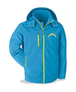 Finn Los Angeles Chargers Blue Full-Zip Jacket