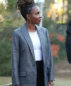 Found 2023 Shanola Hampton Checked Blazer