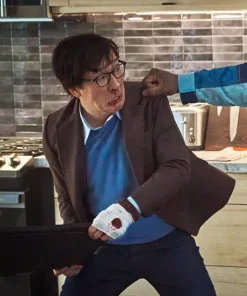 Love Hurts 2025 Ke Huy Quan Brown Blazer
